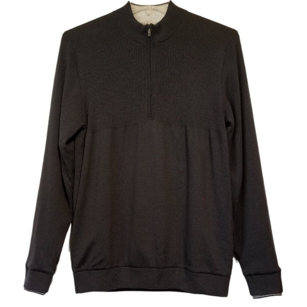 adiPure by ADIDAS Sports Sweater  Medium  Charcoal Gray  1/4 Zip  Pullover  NWT